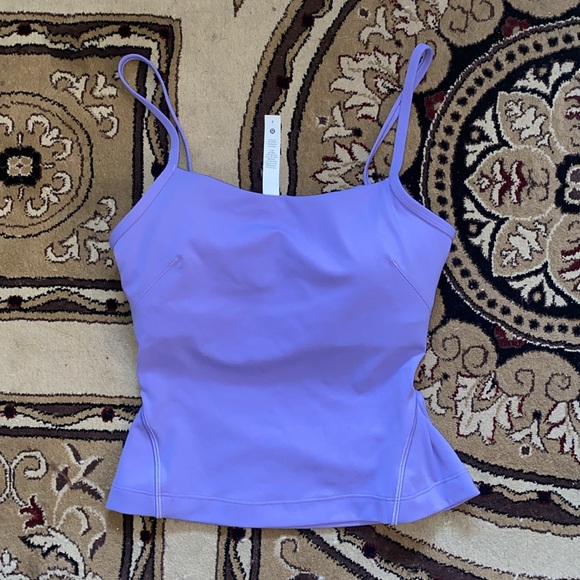 Lululemon Cross-Back Nulu Yoga Tank Top in Dark Lavender - size 4 - Picture 5 of 5